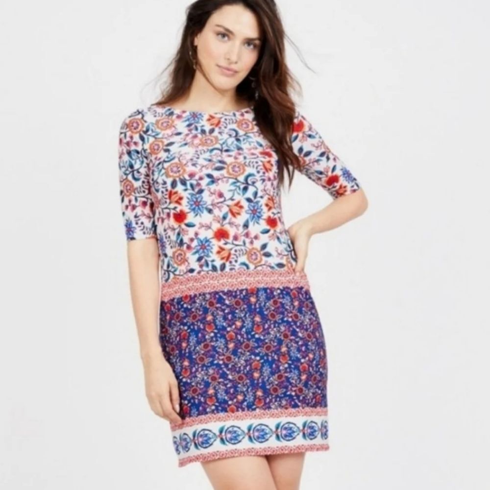 NWOT Eliza J floral shift dress - Picture 2 of 7